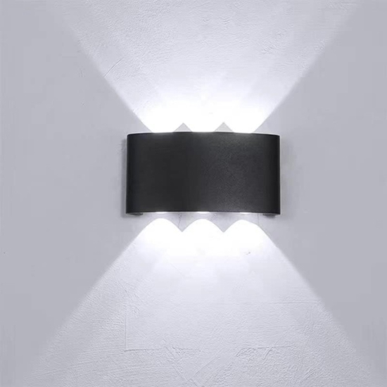 Applique da esterno  nero moderno 6w 3000k maytoni strato