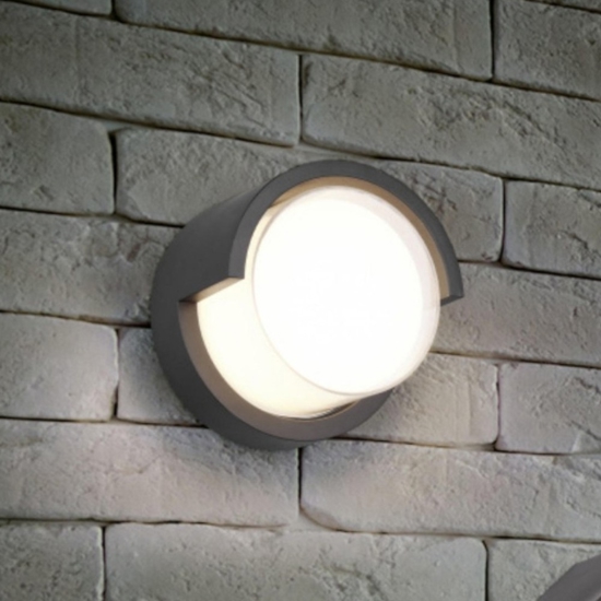 Applique per esterno nero 8w 3000k moderna