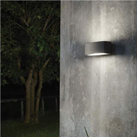 Andromeda ap1 grigio ideal lux applique da esterno