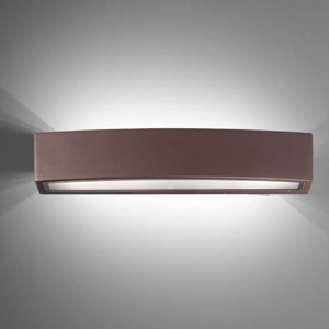 Applique da esterno marrone andromeda ap2 cofee ideal lux