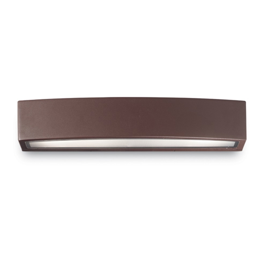 Applique da esterno marrone andromeda ap2 cofee ideal lux