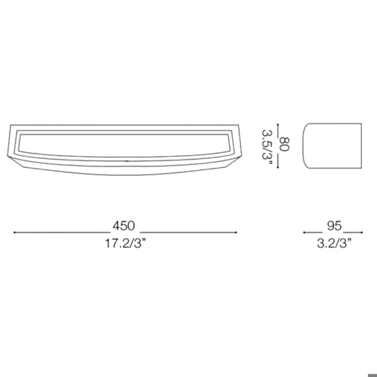 Applique da esterno marrone andromeda ap2 cofee ideal lux