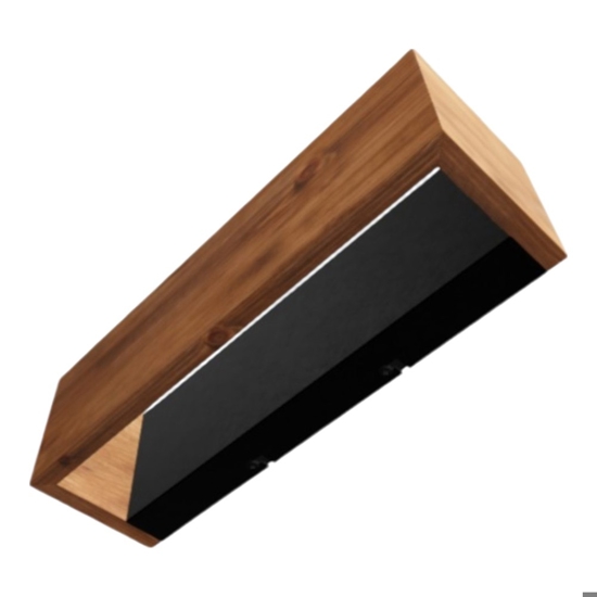 Applique di legno rettangolare led dimmerabile 13,5w 3000k
