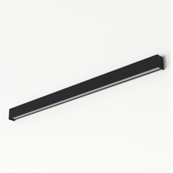 Applique da parete rettangolare grafite led 16w 3000k