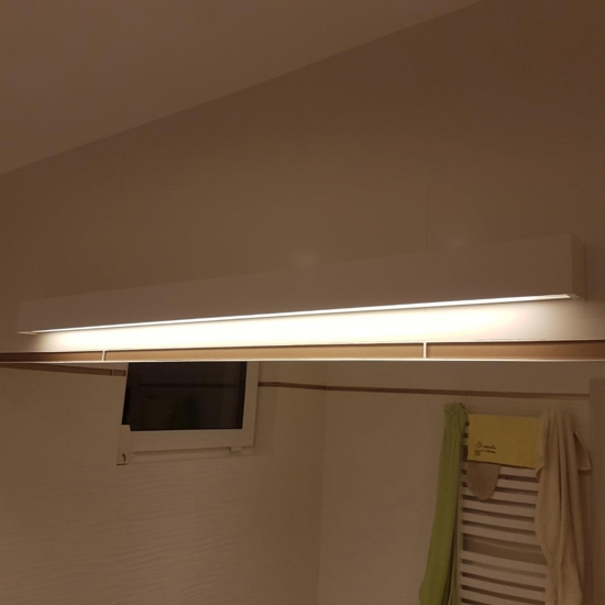 Applique da parete rettangolare grafite led 16w 3000k