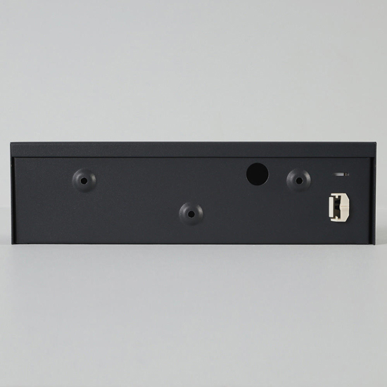 Applique da parete rettangolare grafite led 16w 3000k