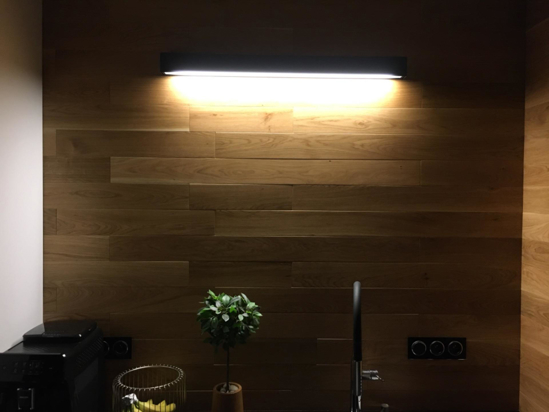 Applique bianco 92cm rettangolare led 16w 3000k