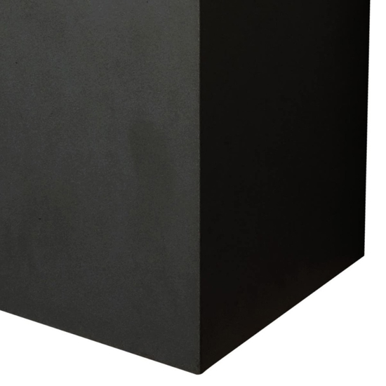 Applique per esterni led 20w 4000k cubo xl nero moderna