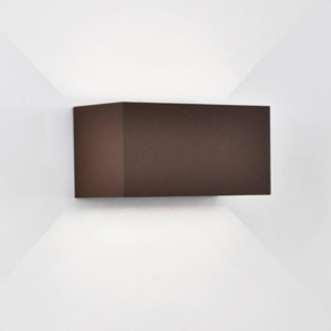 Applique da esterno led 24w 4000k corten rettangolare