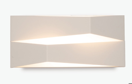 Applique bianco design moderna led 14w 3000k per interni
