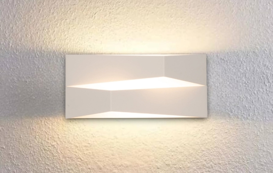 Applique bianco design moderna led 14w 3000k per interni