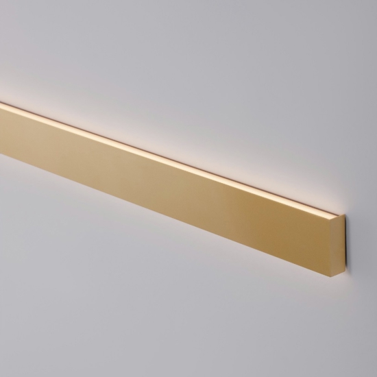 Applique rettangolare 90cm oro led 36w 3000k moderna