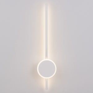 Applique moderna design da parete bacchetta bianca led