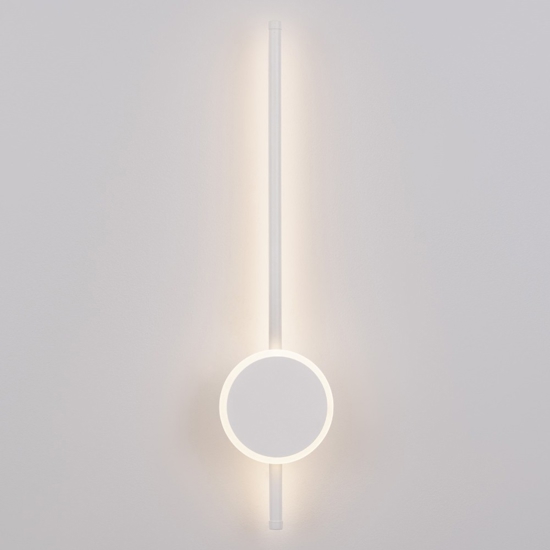 Applique moderna design da parete bacchetta bianca led