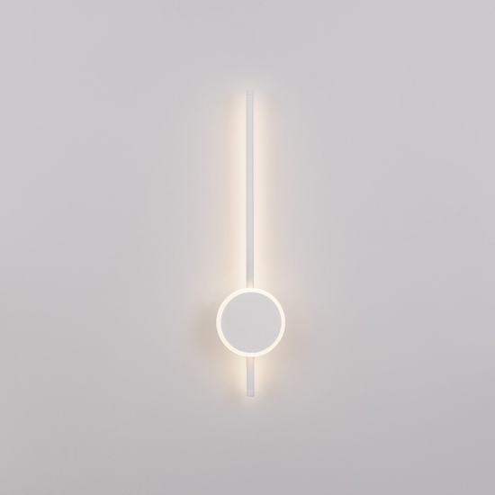 Applique moderna design da parete bacchetta bianca led