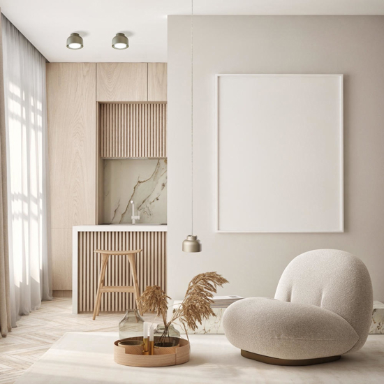 Vivida bottone applique led sabbia design moderno