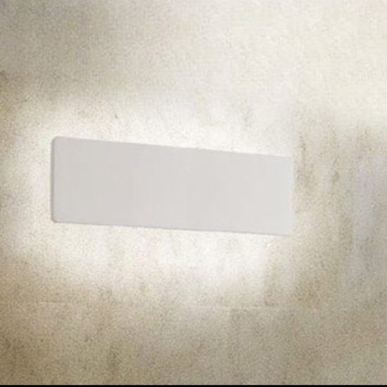 Applique zig zag bianco ap1 d29 led 12,5w 3000k ideal lux moderna