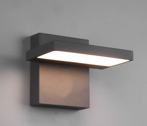 Applique da esterno orientabile antracite 8w 3000k moderna