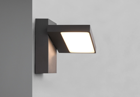 Applique da esterno orientabile antracite 8w 3000k moderna