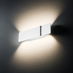 Applique zig zag ap1 d29 cromo ideal lux led 12,5w 3000k moderna