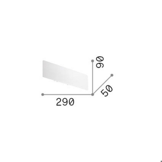 Zig zag ap1 d29 rame applique ideal lux led 12,5w 3000k moderna