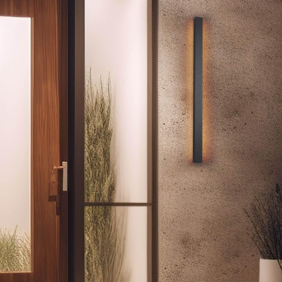Applique per esterno moderna antracite led 20w 3000k fp