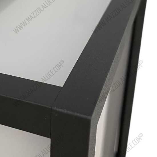 Applique quadrato antracite per esterno isyluce quad déco