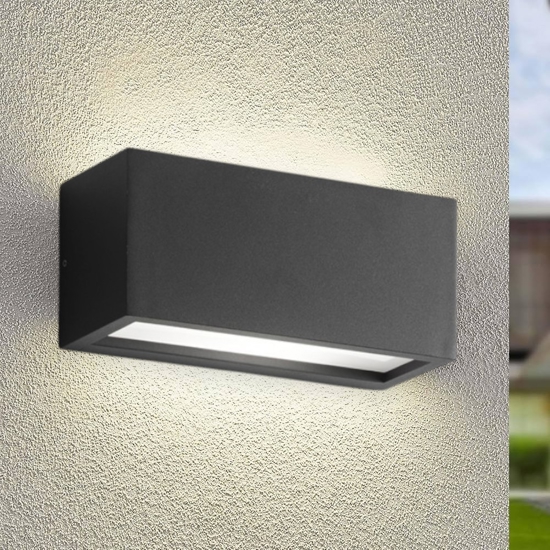 Isyluce metro applique da esterno antracite led 24w 4000k
