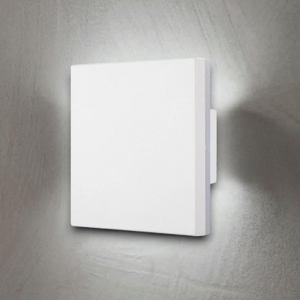 Applique da esterno quadrato bianco led 9,6w 3000k