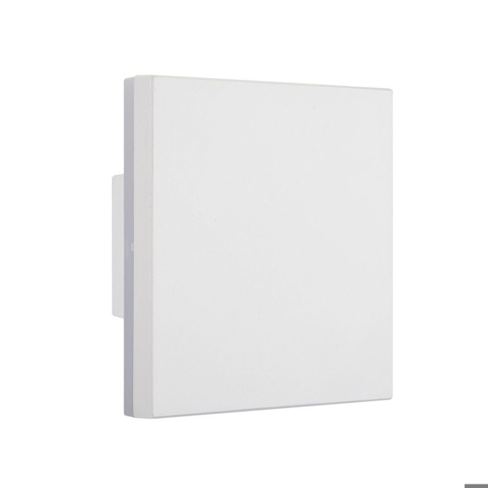 Applique da esterno quadrato bianco led 9,6w 3000k