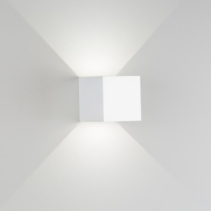 Isyluce applique cubo led 6w 3000k bianco da esterno