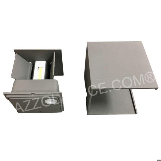 Applique cubo led 6w 3000k antracite isyluce per esterno