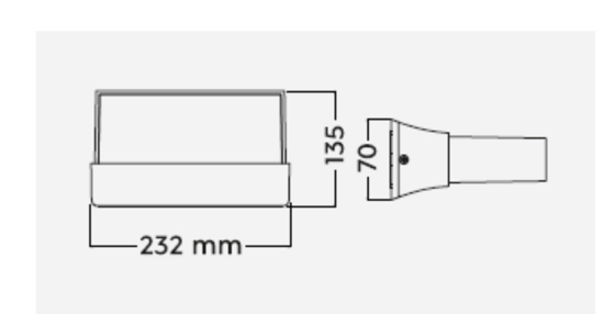 Applique da esterno moderna per balcone led 11w 3000k