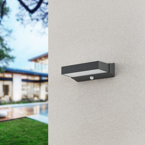 Applique per esterno antracite con sensore movimento 11w 3000k
