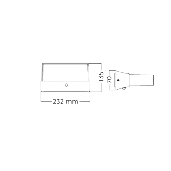 Applique per esterno antracite con sensore movimento 11w 3000k