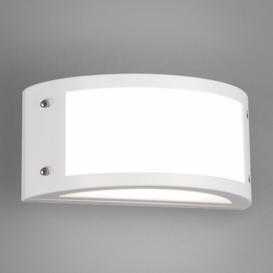 Applique da esterno led smd 12w 3000k ip54 moderna bianca
