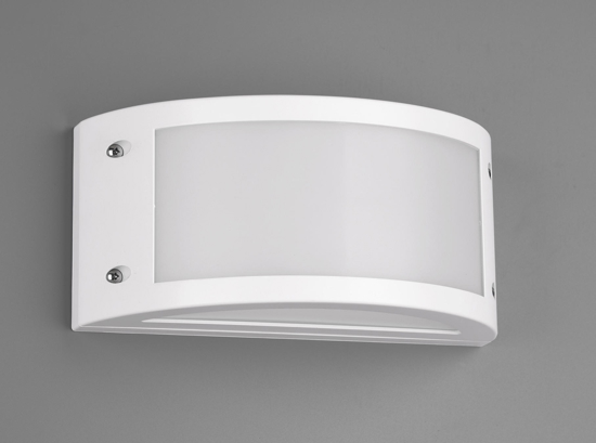Applique da esterno led smd 12w 3000k ip54 moderna bianca