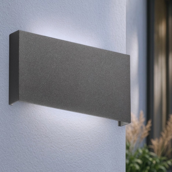 Affralux applique da esterno moderna antracite 20w 3000k 4000k