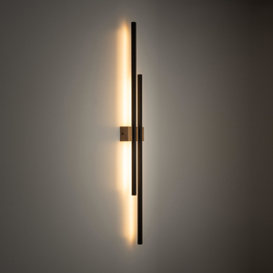 Applique di legno design bacchette moderna led 24w 3000k