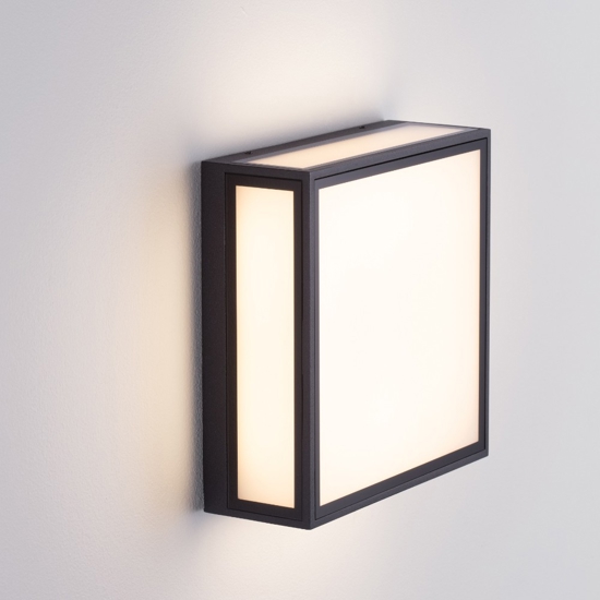 Applique per esterno da parete soffitto quadrata 16w 3000k