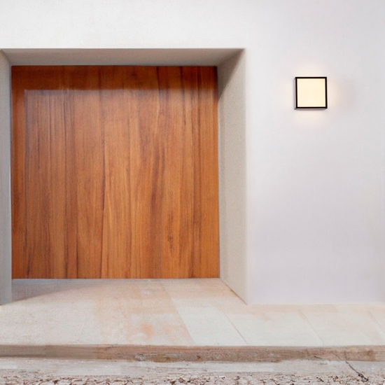 Applique per esterno da parete soffitto quadrata 16w 3000k