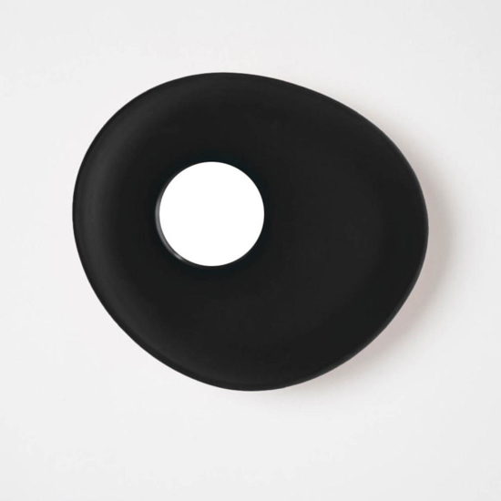 Applique da parete ceramica nera vivida reloaux