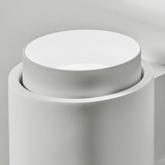 Applique in gesso moderna bianco sforzin syme