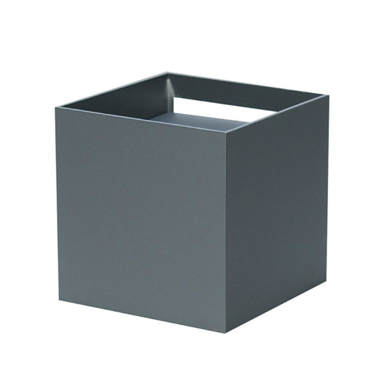 Life applique cubo led 20w 3000k 4000k 5000k antracite per esterno