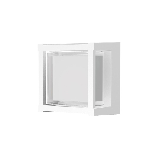 Applique per esterno quadrato bianco led 2700k 3300k 4000k
