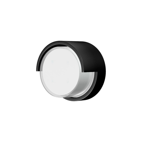 Applique rotondo nero per esterno led 2700k 3300k 4000k