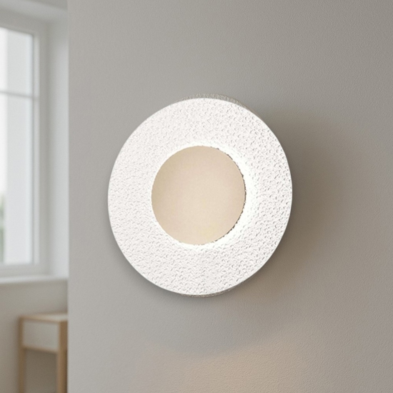 Applique ondaluce ap candy vetro trasparente led design tondo moderno