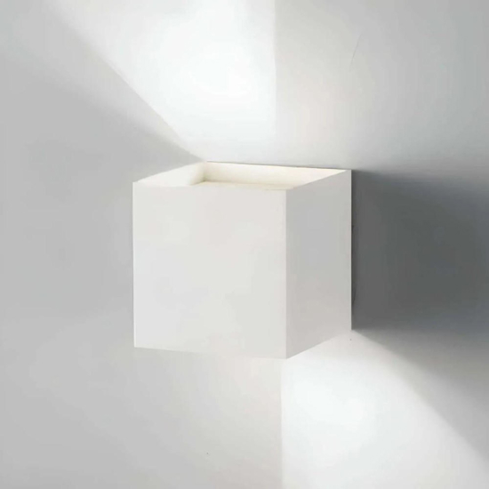 Ap cube ondaluce applique led da esterno bianca