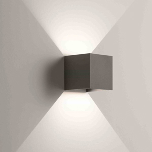 Ondaluce ap cube 4000k applique da esterno led antracite