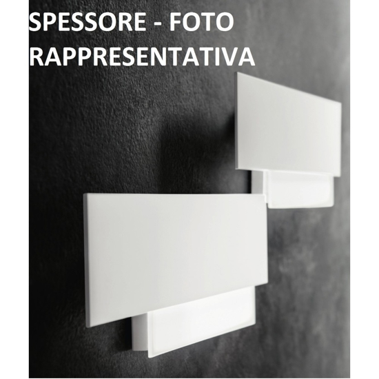 Gea luce doha applique led piccolo nero 15w 3000k 